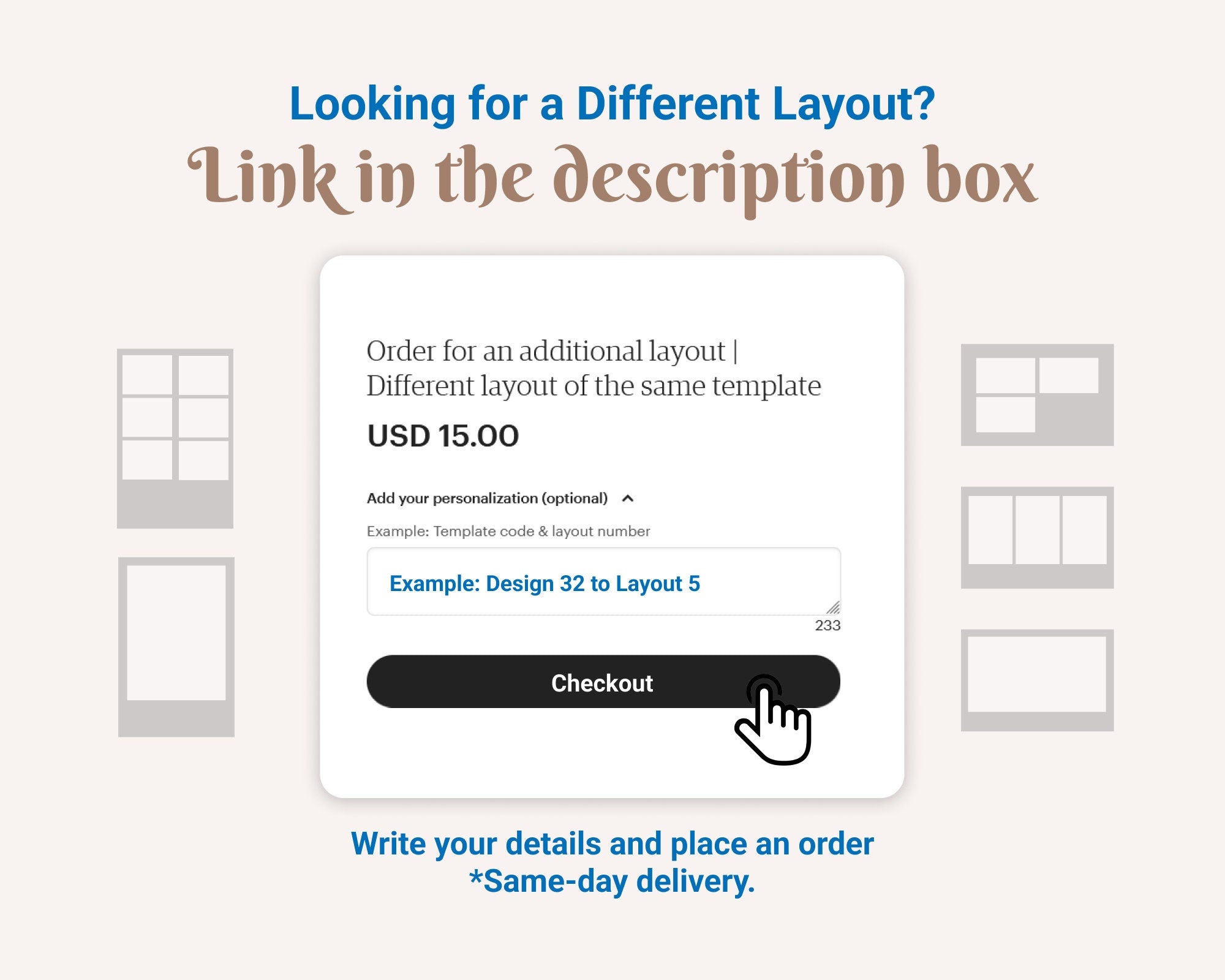 Wedding Photobooth template 4x6 postcard 3 photo greenery eucalyptus wreath leaves elegant greenery photo booth editable template PSD PNG