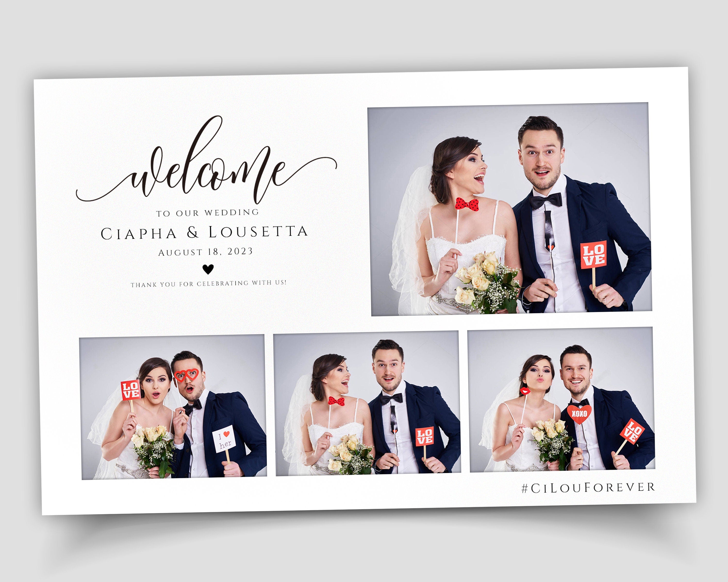 Signature Wedding Anniversary Photo Booth Template Mirror Booth Salsa Touchpix Darkroom Photobooth