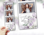Quinceañera Photobooth Templates 2x6, Strip, Editable PSD