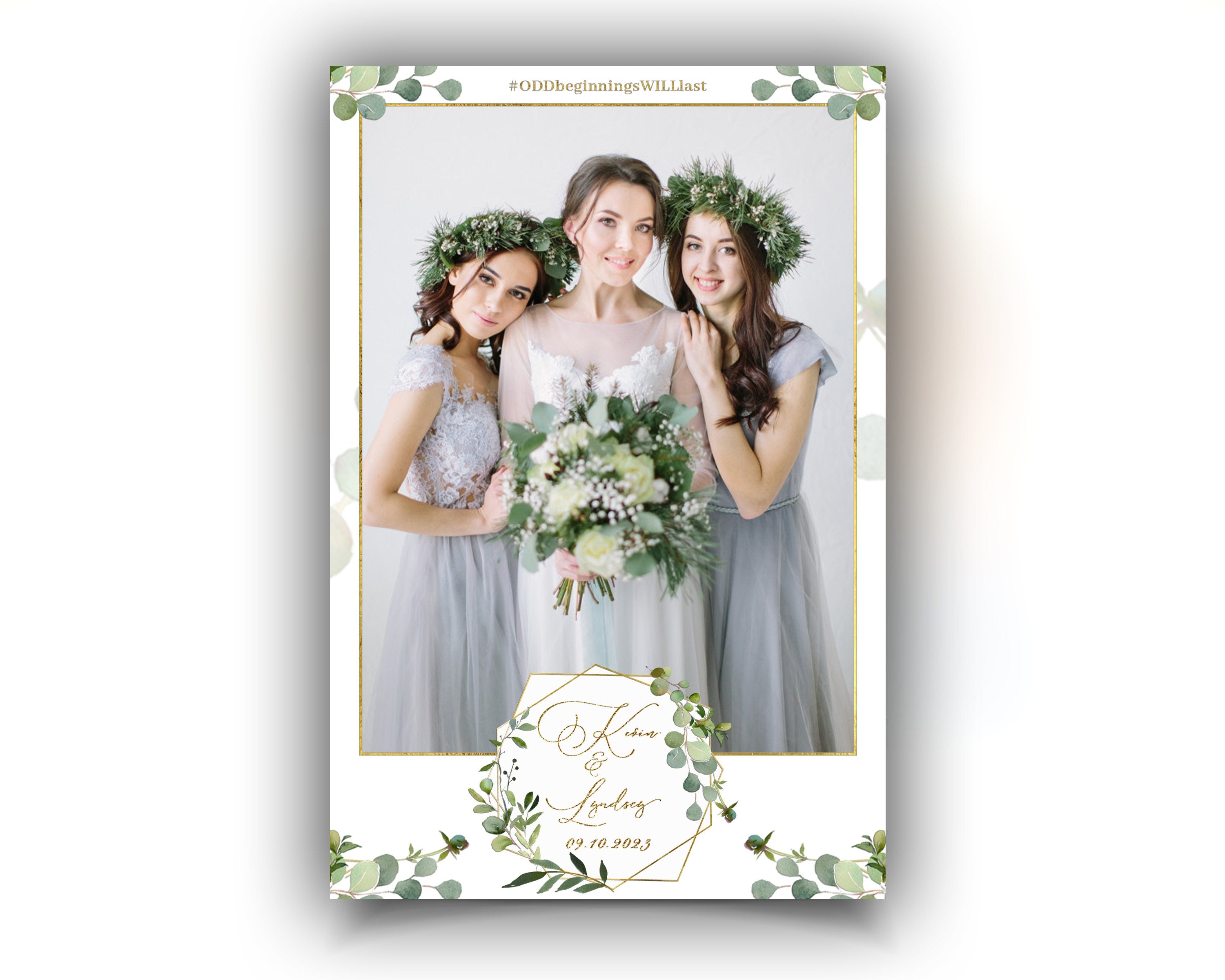 Eucalyptus Wedding Photo Booth Bridal Shower Anniversary Salsa Photobooth Template Mirror Booth Touchpix Ipad
