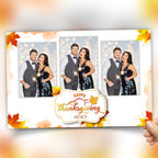 Thanksgiving Fall Festival Photobooth Template 4x6 3 pic with Font and free personalization mirror booth photo booth template