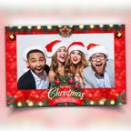 Christmas Photobooth Template, 4x6 landscape 1 photo shot Merry Christmas and New Year 2024, Xmas Green & Red for Darkroom, DSLR and PSD PNG