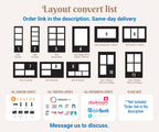 Boho Wedding Photo Booth Template 4x6 Mirror booth, Photobooth Template