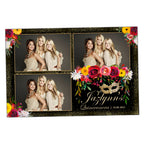 Quinceanera Photobooth Template Floral Sweet Sixteen 16 Birthday Photo Booth Template