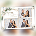 Wedding Photobooth Template, Anniversary Photo Booth, Bridal Shower Greenery Flowers, 4x6 Mirrorbooth, 360 Overlay Frame, 683