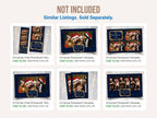 Christmas Photobooth Template Navy Blue & Gold 4x6 Landscape Mirror 3 shot Photo booth Xmas Holiday Party 2023 new year's eve 2024 Template