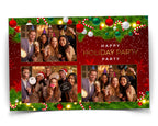 Christmas Photobooth Template, Merry Christmas, Holiday, Xmas Photo Booth, New Year, Green & Red Ball 22