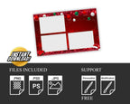 Christmas Photobooth Template, Merry Christmas Photo Booth, Holiday Party, New Year, Xmas, Green & Red Ball 23.7