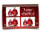 Ugly Sweater Party Holiday Merry Christmas Photobooth Template New Year Photo Booth Xmas Green & Red for Darkroom Mirror Salsa Touchpix DSLR