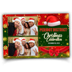 Merry Christmas Photo Booth Template | Xmas Photobooth | Xmas | Holiday | New Year | Red Gold Green