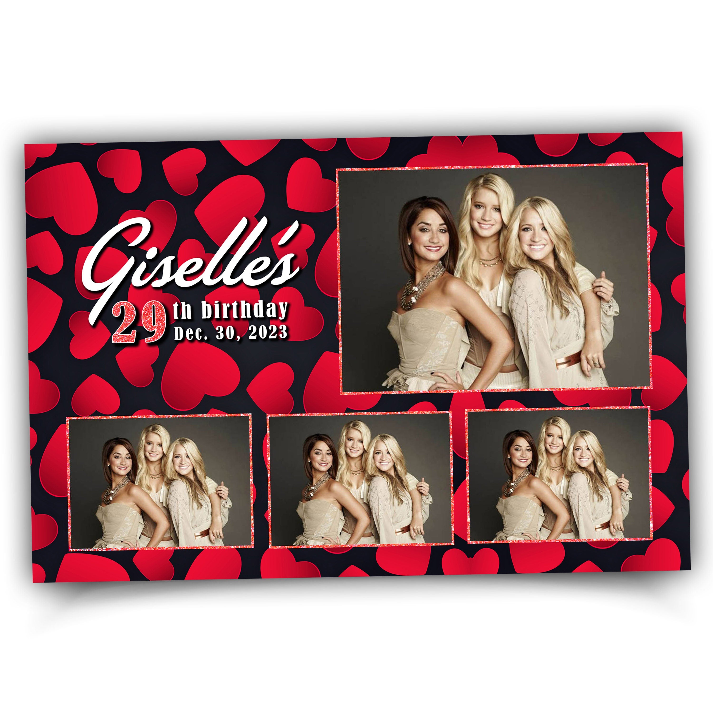 Heart Love Birthday Photo Booth Template Birthday Love Valentine Photobooth Mirror Salsa Touchpix DSLR Darkroom ipad