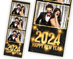 New Year Photo Booth Template, 2025 New Year Photo Booth Template, NY Celebration, NY Photobooth Template
