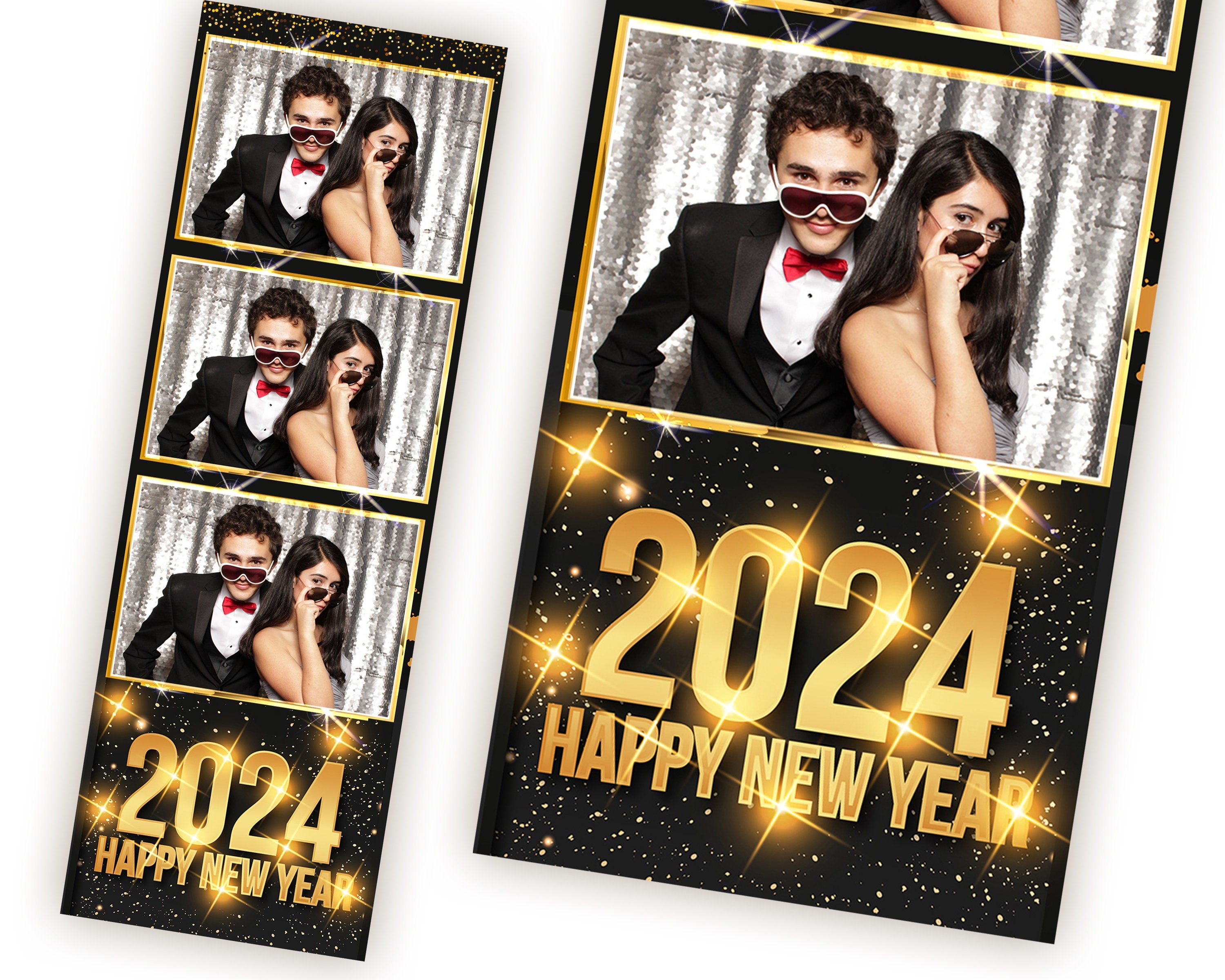 New Year Photo Booth Template, 2025 New Year Photo Booth Template, NY Celebration, NY Photobooth Template