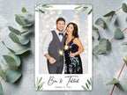 Wedding Photo Booth Template Olive Greenery Anniversary Bridal Shower Floral Photobooth Template 4x6 portrait 1 photo mirror booth TB446