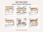 Baby Shower Photo booth Template 4x6 Teddy Bear Babyshower it's a boy sky blue brown tan balloons 1st birthday Photobooth Template BS1 803