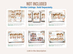Baby Shower Photo booth Template 2x6 strip Teddy Bear Babyshower it's a boy sky blue brown tan balloon 1st birthday Photobooth Template BS1