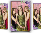Birthday Sweet 16 Quinceañera Photobooth template Purple Floral Gold Purple Sweet 15 Quinceanera Quince Mirror Booth Mirrorbooth