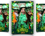 St. Patrick's Day Photobooth Template st patricks day Photo booth Template 4x6 Mirror Booth 360 overlay
