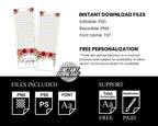 Class of 2024 Prom 2024 Photobooth Template 2x6 strip Class of 2024 Graduation Photo booth Template 61