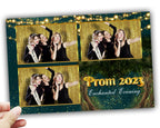 Text Editable Enchanted Forest Prom 2024 Photobooth Template 4x6 Postcard 3 photo Class of 2024 Graduation Photo booth Template