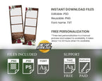 Wedding photobooth template, Anniversary photo booth, Bridal shower, 2x6 strip, Burgundy floral, Flowers, Rose, Greenery 1059 wooden