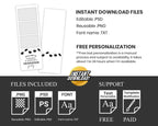 Graduation Photobooth Template Grad 2x6 stripe Class of 2024 Graduation Photo booth Template Text Editable 1072