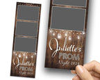 Prom 2024 Photobooth Template 2x6 stripe 3 photo Class of 2024 Graduation Photo booth Template PSD PNG Editable