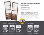 Prom 2024 Photobooth Template 2x6 stripe 3 photo Class of 2024 Graduation Photo booth Template PSD PNG Editable