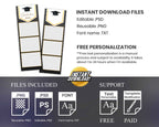 Graduation Prom Photobooth Template, Grad Party Photo Booth Class of 2024