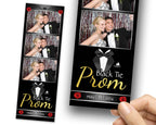 Black Tie Prom Photobooth Template, Prom Night Photo Booth Template, Class of, Graduation Party 1087