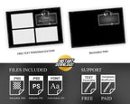 Graduation Photo Booth Template, Grad Photobooth Template, Class of, Prom, Black Silver 548