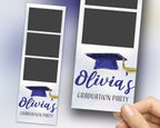 Graduation Photo Booth Template, Graduation Photobooth Template, Class of, Prom, Blue 1101