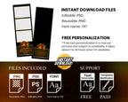 Orange Graduation Photo Booth Template, Grad Photobooth Template, Class of, Prom 548