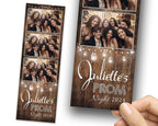 Prom 2024 Photobooth Template 2x6 stripe 3 photo Class of 2024 Graduation Photo booth Template PSD PNG Editable