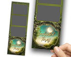 Enchanted Forest Prom Photobooth Template 2x6 stripe Class of 2024 Graduation Photo booth Template Green Forest Prom