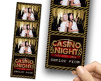 Casino Night Photobooth, Birthday Photo Booth Template, 2x6 Strip, Photo Overlay, Casino Photo Booth Template, 1084