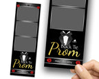 Black Tie Prom Photobooth Template, Prom Night Photo Booth Template, Class of, Graduation Party 1087