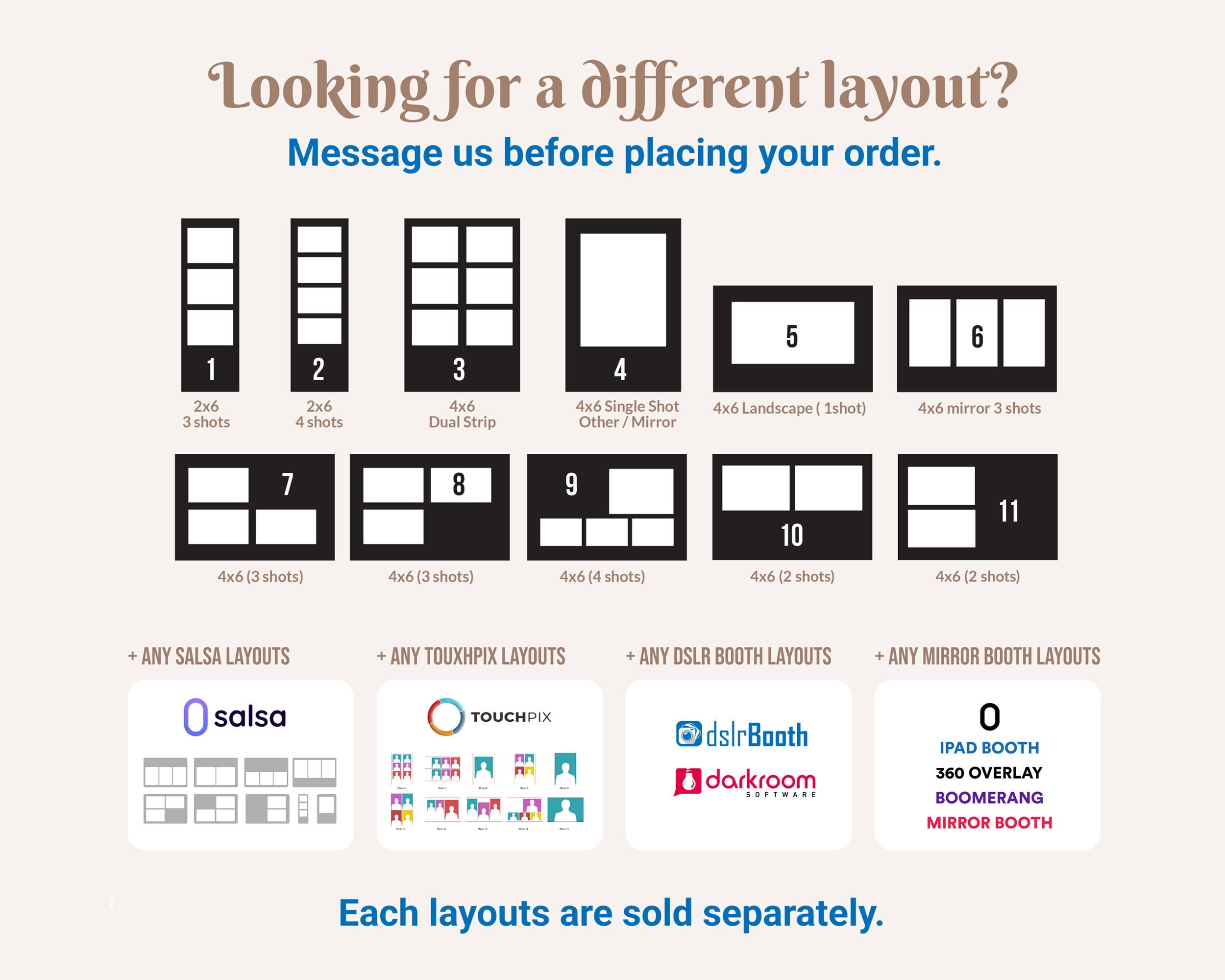 Wedding Photobooth template 4x6 Anniversary photo booth template with Floral blush pink flowers and greenery with gold lines postcard  TB683