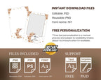 Boho Wedding Photo Booth Template, 4x6 Mirror booth, Anniversary Photobooth Template