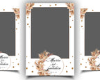 Boho Wedding Photo Booth Template, 4x6 Mirror booth, Anniversary Photobooth Template
