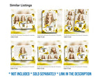 Sunflower Birthday Photobooth Template 4x6 postcard Sweet 16 Quinceañera mirror booth template with gold glitter mis quince - layout 9 BM8