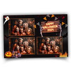 Halloween Photobooth Template, Trick or Treat, Pumpkin Photo Booth Template, 1356