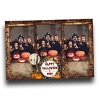 Halloween Photobooth Template 4x6 3 portrait photo mirror booth Pumpkin Scary Trick or Treat Photo Booth Template Brick Rustic theme TB55