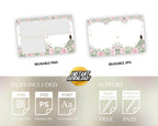 Birthday, Sweet 16, Quinceañera, Photobooth Template, Green, Pink, Golden, Sweet Sixteen, Quinceanera, Mis Quince, XV, Photo Booth 1091
