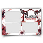 Bloody Halloween Photobooth Template, Trick or Treat, Red Rose, Bloody Spider, Bats 1385