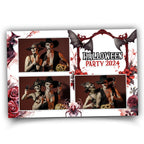 Bloody Halloween Photobooth Template, Trick or Treat, Red Rose, Bloody Spider, Bats 1385