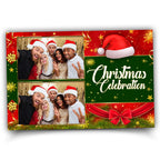 Merry Christmas Photo Booth Template | Xmas Photobooth | Xmas | Holiday | New Year | Red Gold Green