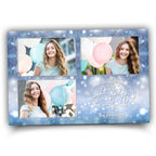 Snowflakes Photo Booth Template | Sweet 16 | Winter Wonderland | Snowflakes 2x6 stripe | Snow Photobooth
