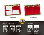 Christmas Photobooth Template, Merry Christmas, Holiday Photo Booth, New Year, Xmas 1461