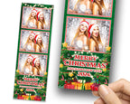 Christmas Photo Booth Template, Holiday Photobooth, Merry Christmas, New Year, Xmas Photobooth, Strip 827
